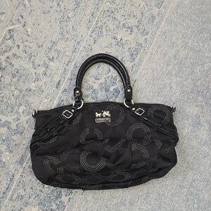 Coach Black Signature Tote Bag